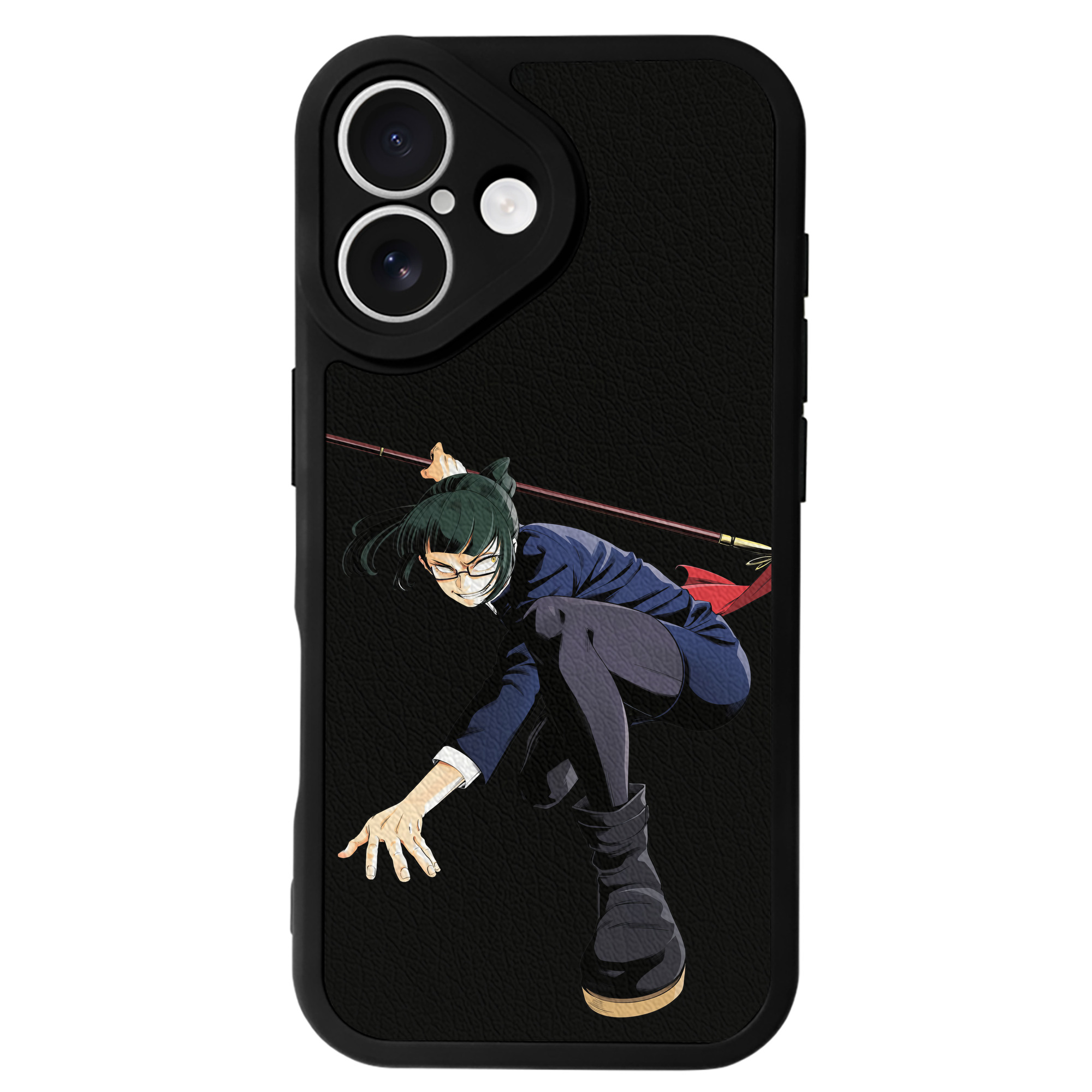 （画像用） 呪術廻戦 Jujutsu Kaisen 【iPhone 16シリーズ対応】シリコンスマホケース（レザー調） 材質：シリコン